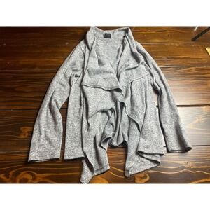 Bobeau Sweater, Women's Size Medium? Gray, Open Cardigan, Long Sleeve